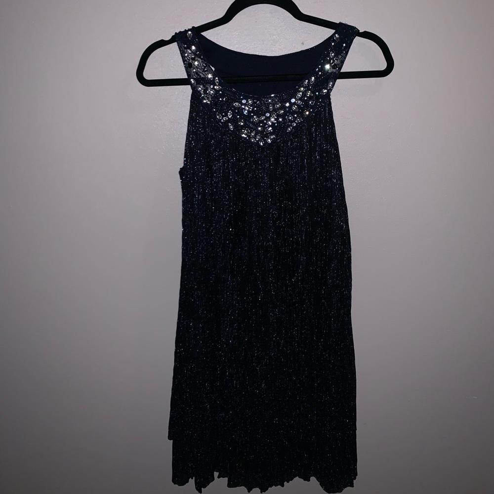 Navy flapper style party dress